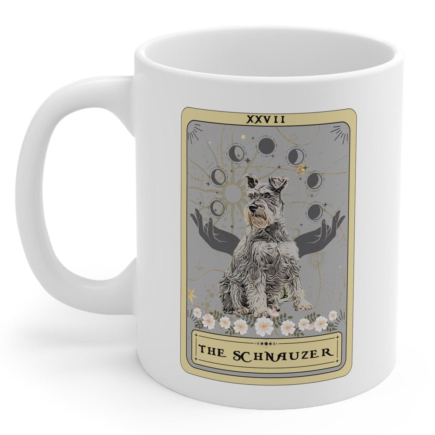 The Schnauzer Tarot Card Dog Mug