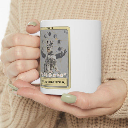 The Schnauzer Tarot Card Dog Mug