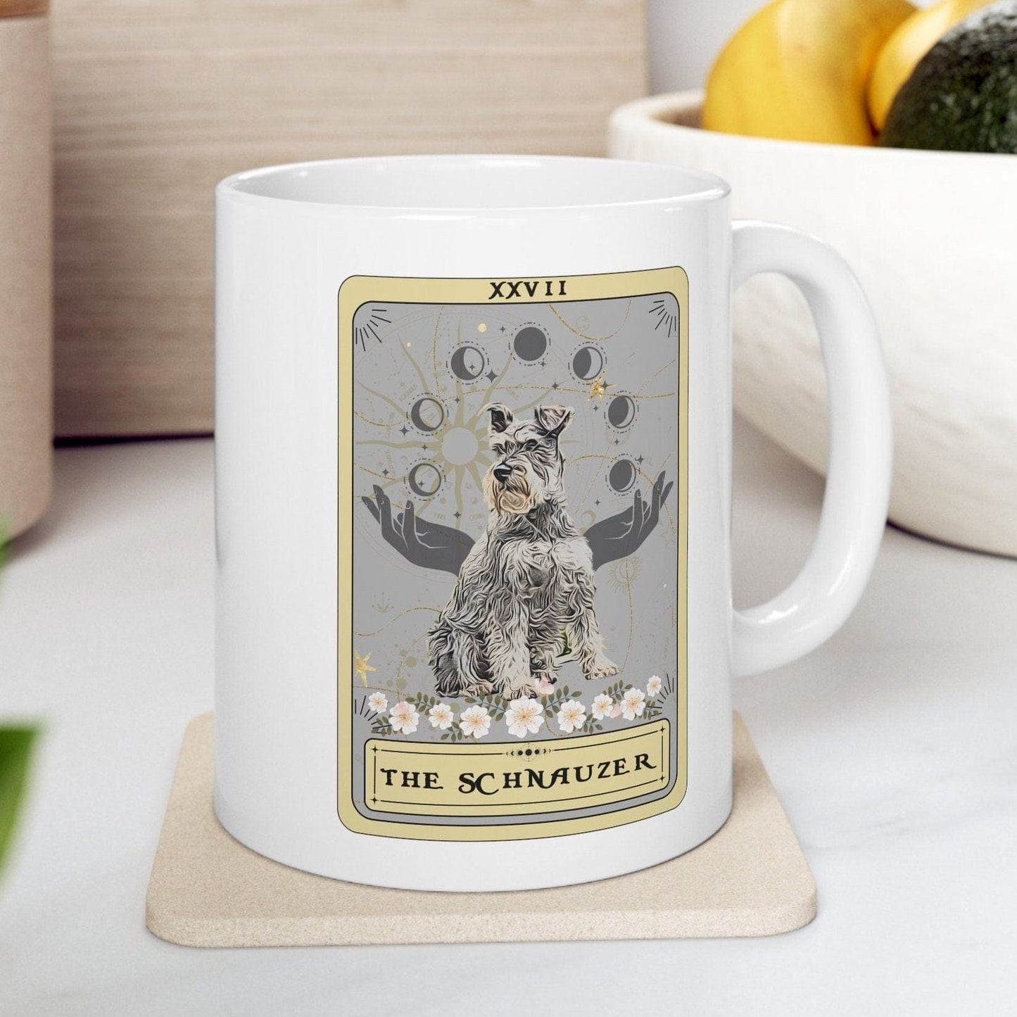 The Schnauzer Tarot Card Dog Mug