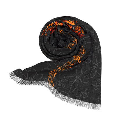 Monarch Butterfly Scarf, 27" x 73"