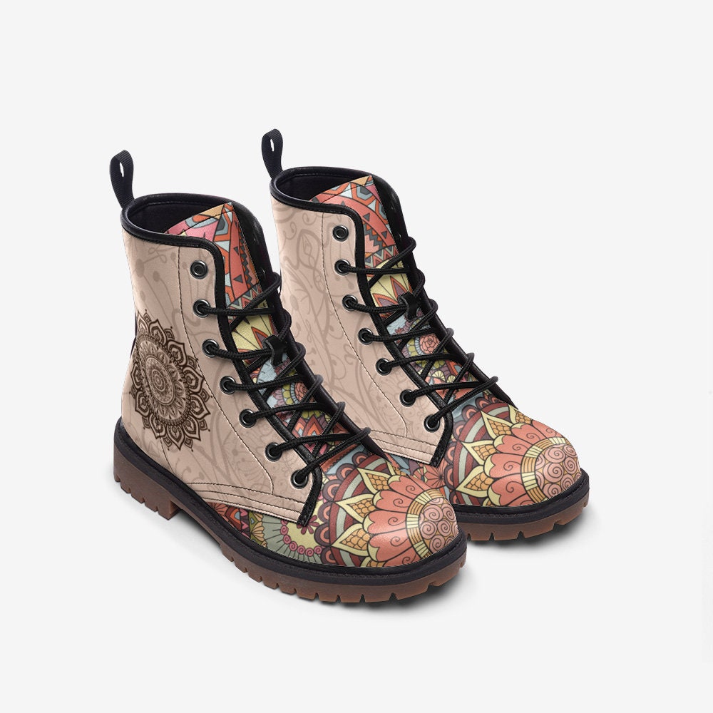 Colorful Mandala Boots