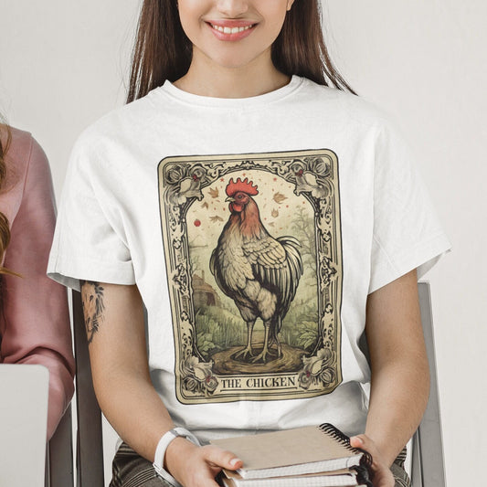 The Chicken Tarot Card T-Shirt