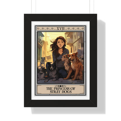 The Princess Of Stray Dogs Framed Print, Street Dog Rescuer