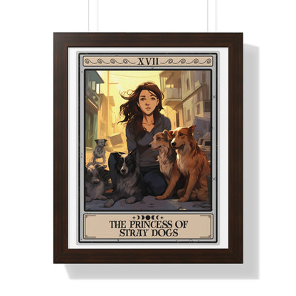 The Princess Of Stray Dogs Framed Print, Street Dog Rescuer