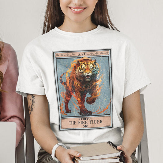 The Fire Tiger Tarot Card Shirt