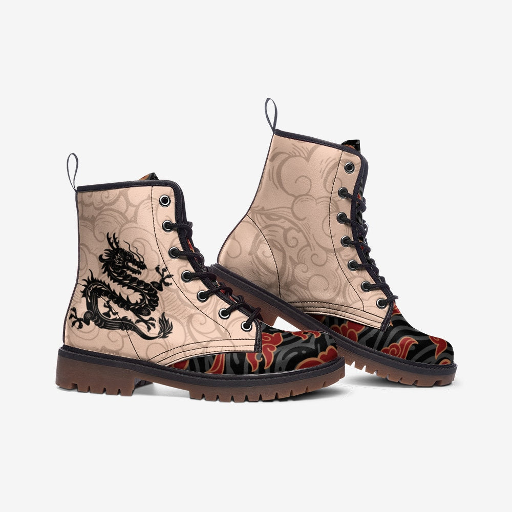 Chinese Dragon Combat Boots