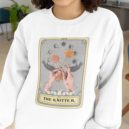 Knitter Tarot Card Sweatshirt Knitting