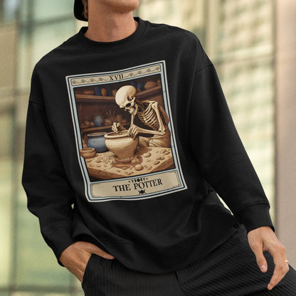 The Potter Tarot Card Sweatshirt, Pottery Lover