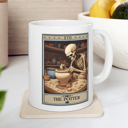 The Potter Tarot Card Mug, Pottery Lover