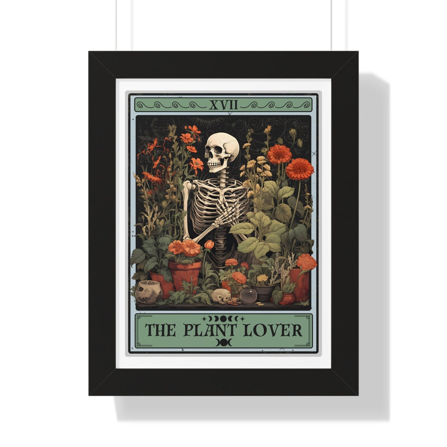 The Plant Lover Tarot Card Framed Print