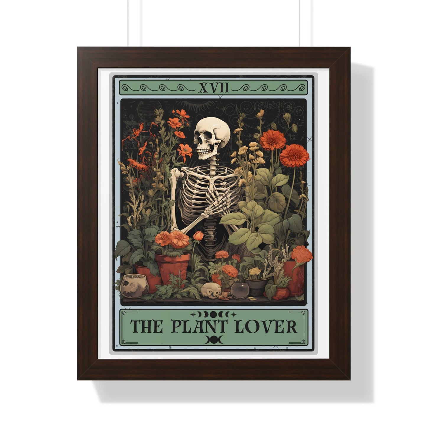 The Plant Lover Tarot Card Framed Print