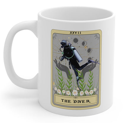 The Diver Tarot Card Mug, Scuba Diving