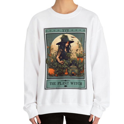 The Plant Witch Tarot Card Sweatshirt, Plant Lover