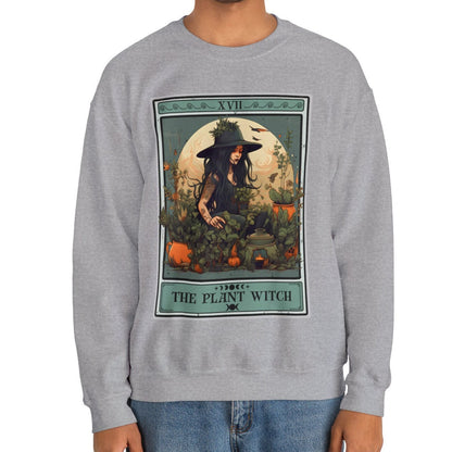 The Plant Witch Tarot Card Sweatshirt, Plant Lover