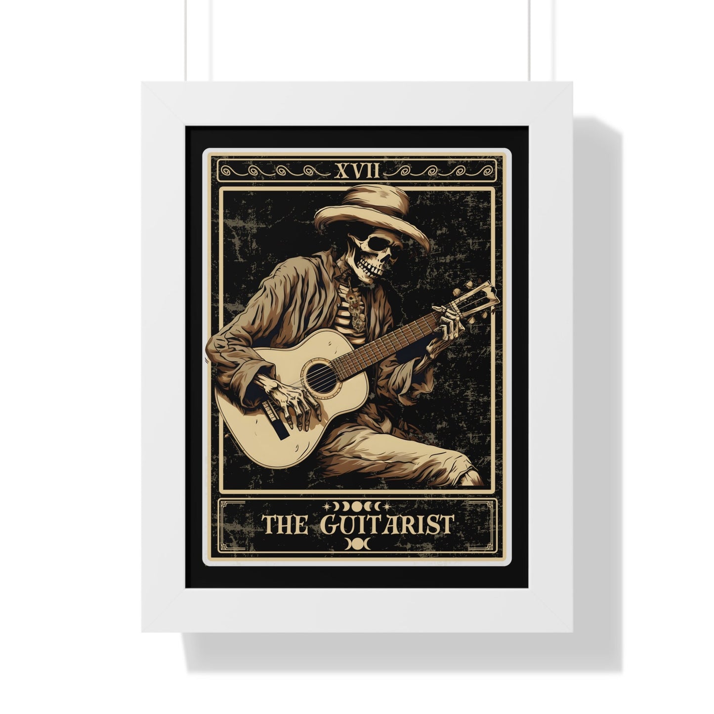 The Guitarist Tarot Card Framed Print