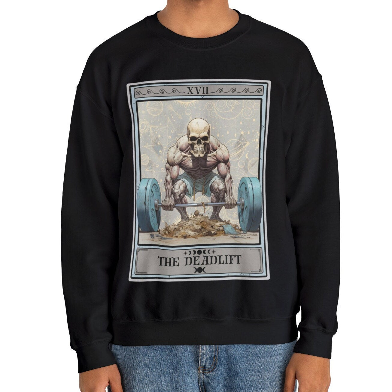 The Deadlift Tarot Card Sweatshirt