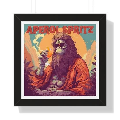 Bigfoot Aperol Spritz Framed Print 16" x 16"