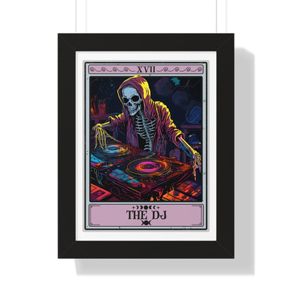 The DJ Tarot Card Framed Print