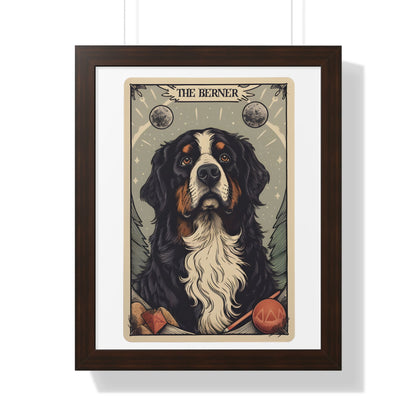 Bernese Tarot Card Framed Print