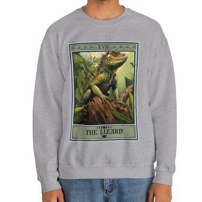 The Lizard Tarot Card Sweatshirt, Reptile Animal Lover