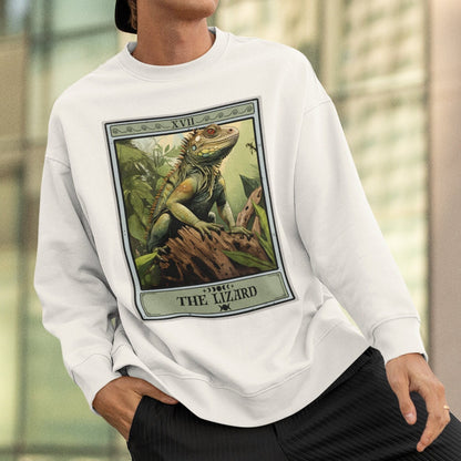 The Lizard Tarot Card Sweatshirt, Reptile Animal Lover