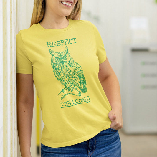 Respect The Locals Owl Shirt