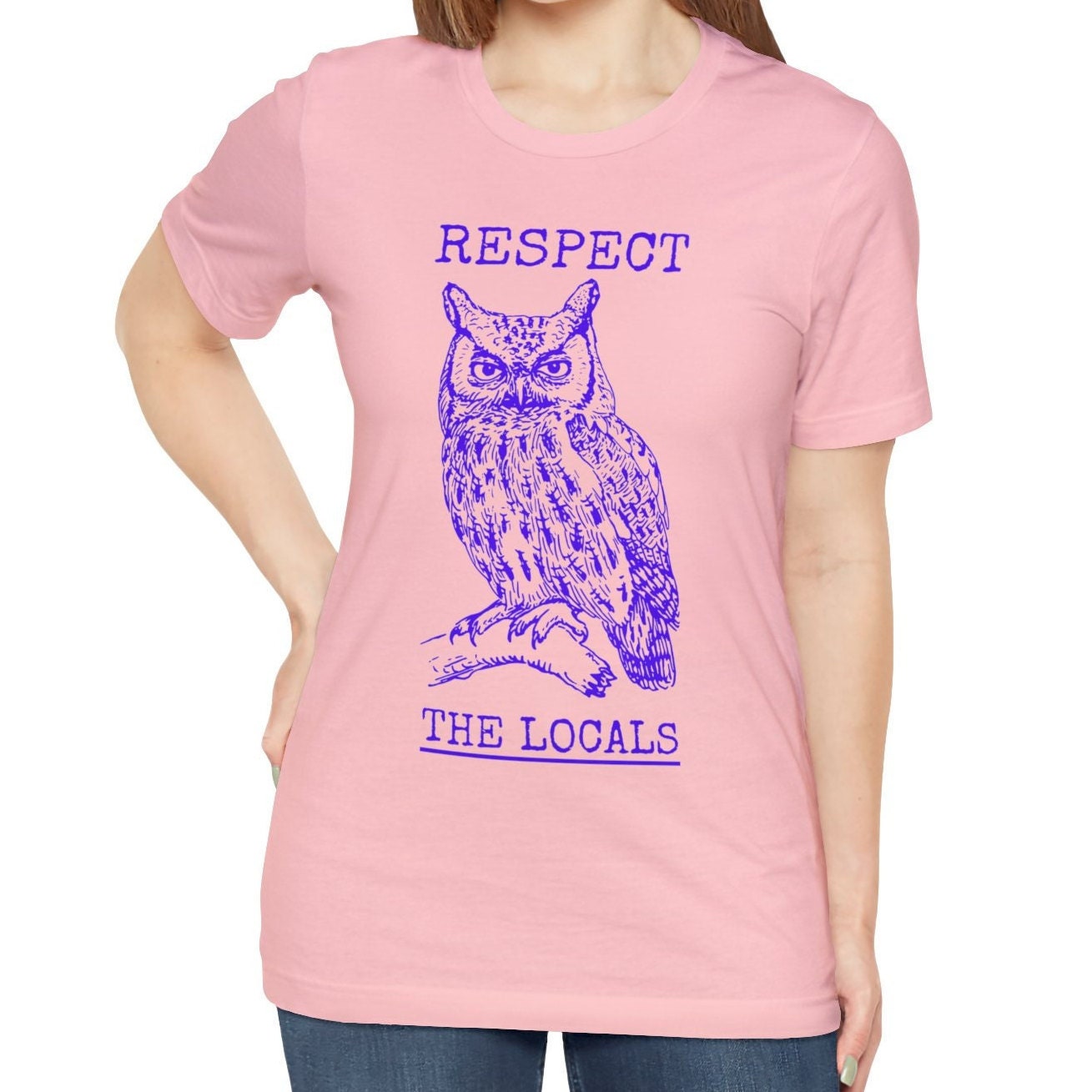 Respect The Locals Owl Shirt, Bird Lover