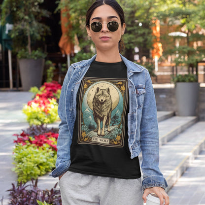 The Wolf Tarot Card T-Shirt