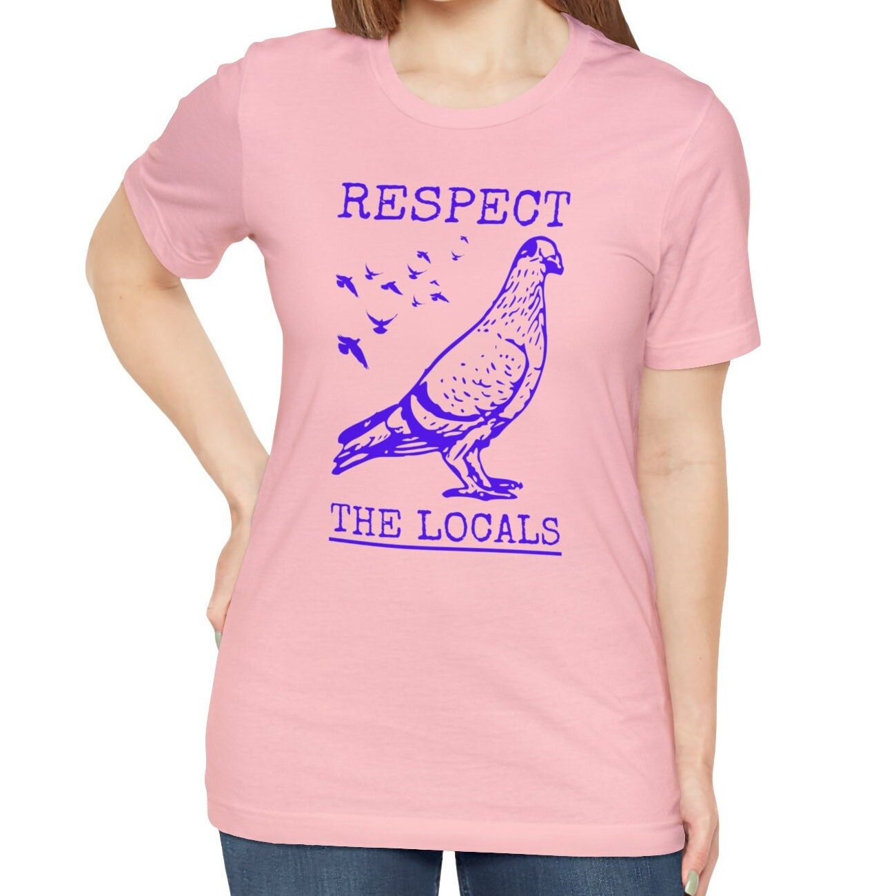 Respect The Locals Pigeon Shirt, Bird Lover