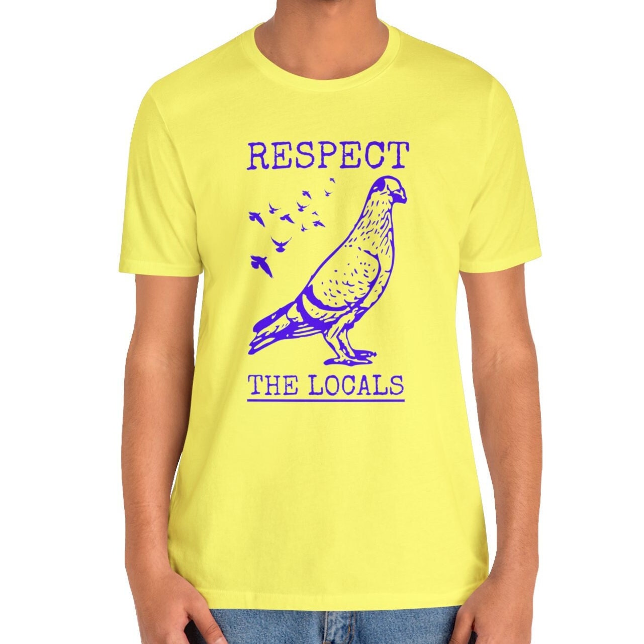 Respect The Locals Pigeon Shirt, Bird Lover