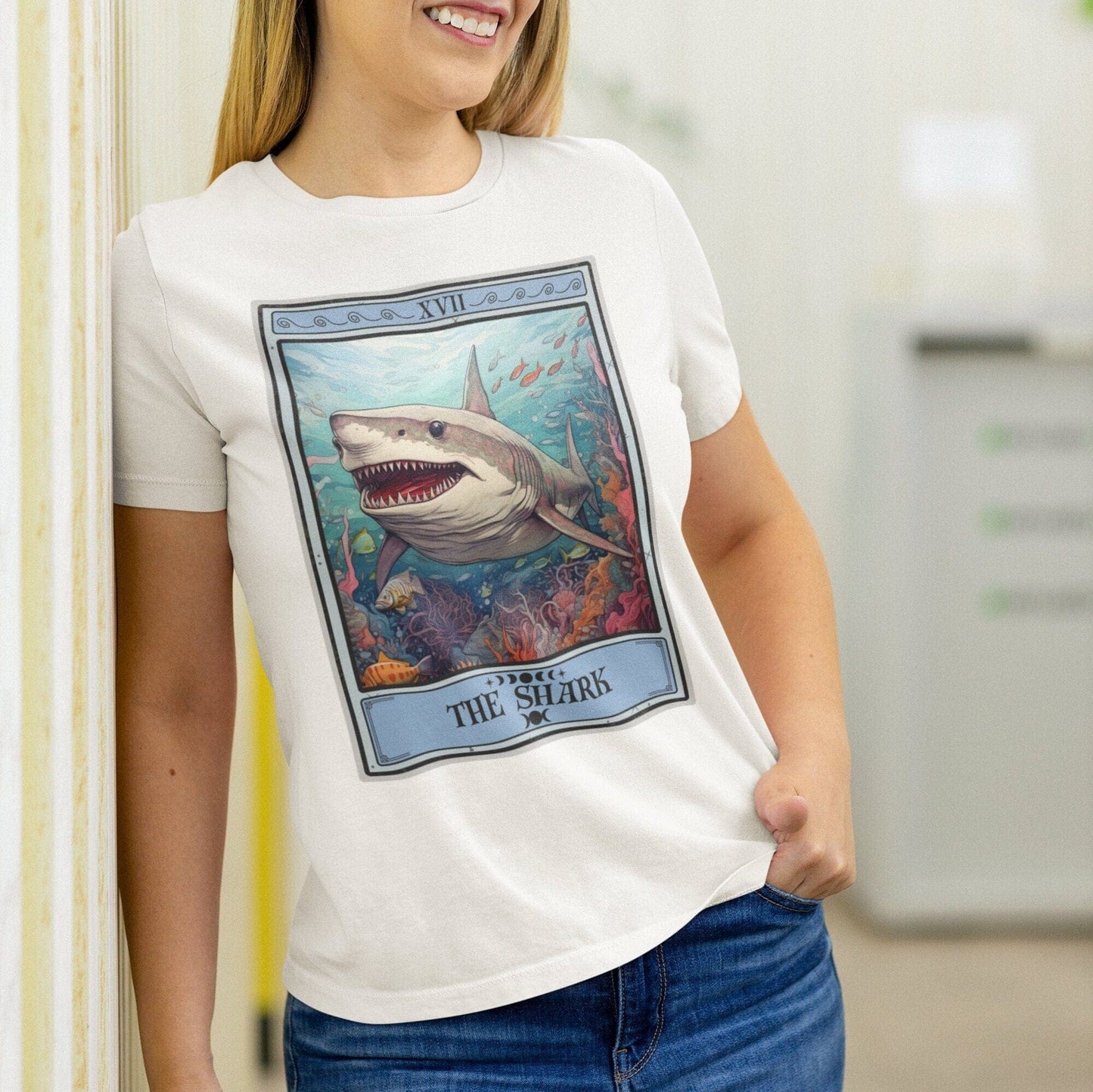 The Shark Tarot Card Shirt, SeaLife Ocean Lover