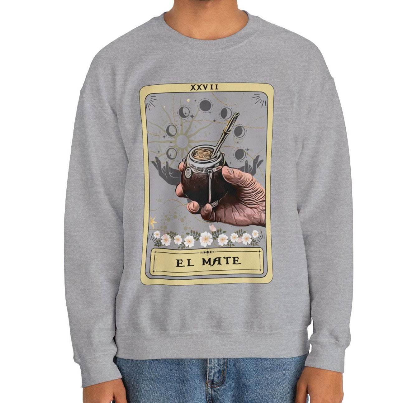 El Mate Tarot Card Sweatshirt, Yerba Mate Lover