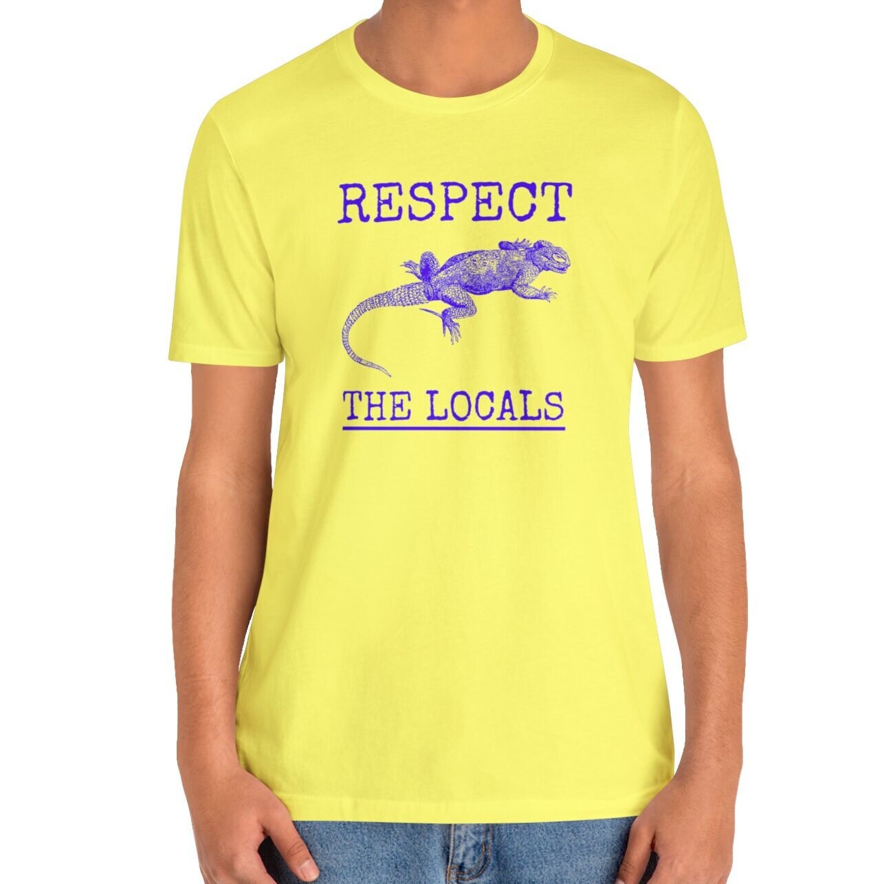 Respect The Locals Reptile Shirt, Lizard Animal Lover