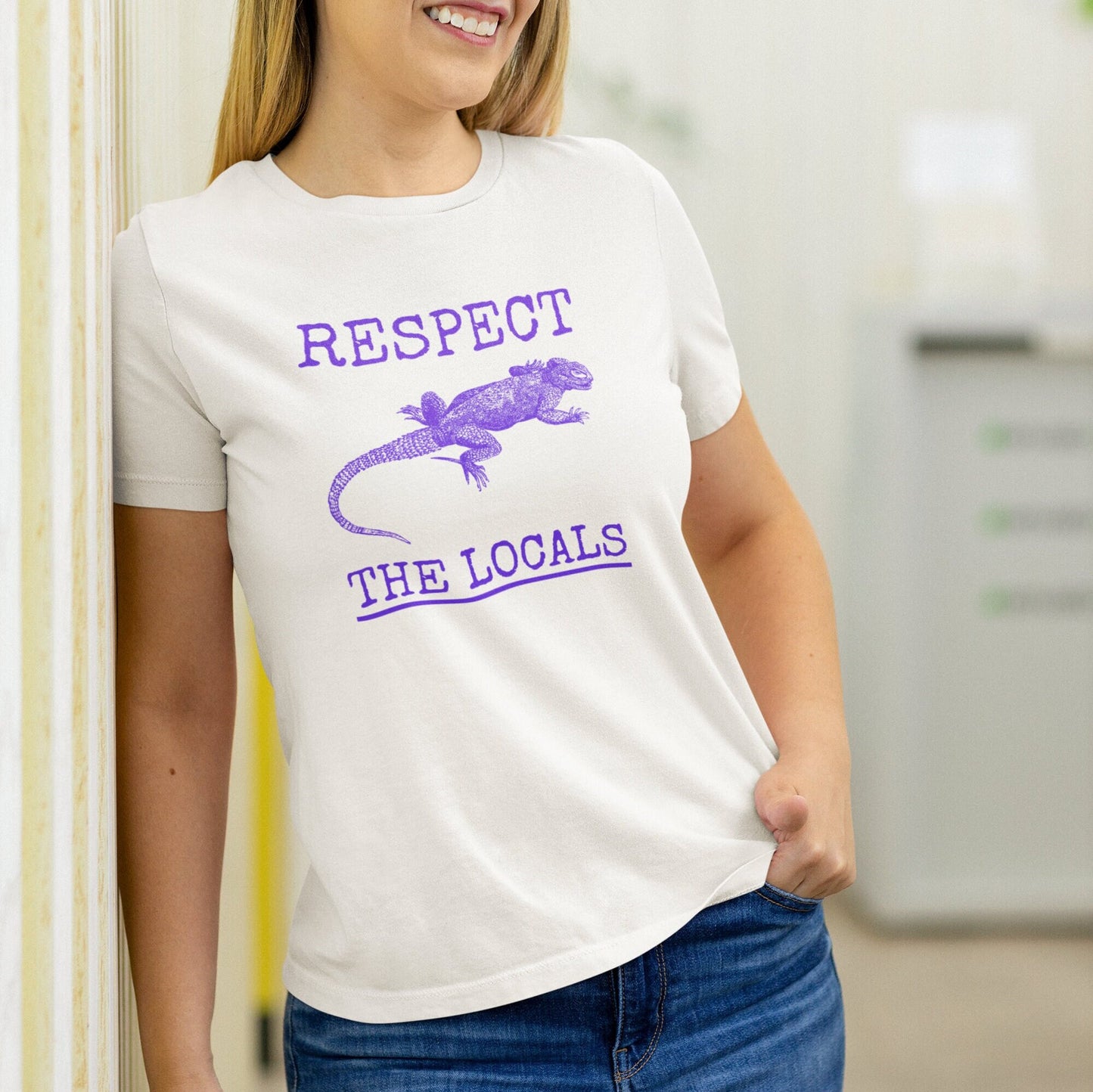 Respect The Locals Reptile Shirt, Lizard Animal Lover