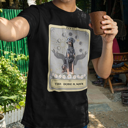 The Doberman Dog Tarot Card Shirt, Natural Doberman