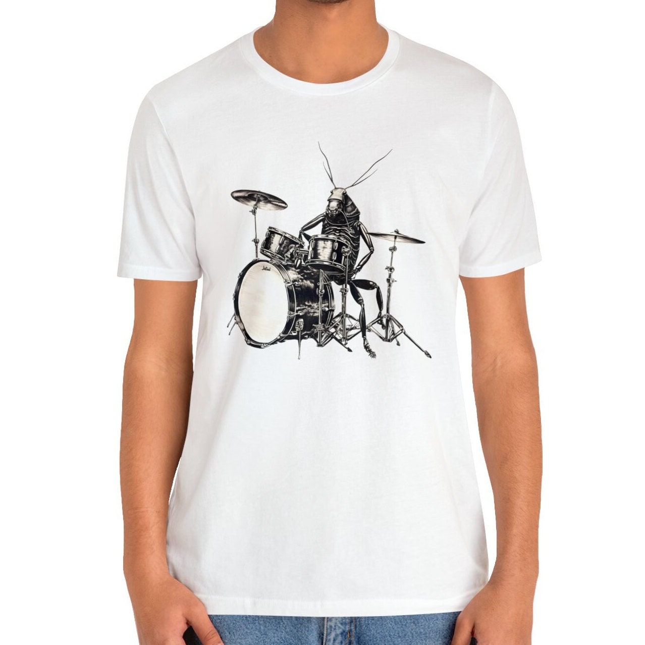 Cockroach Playing Drums Shirt for Drummer