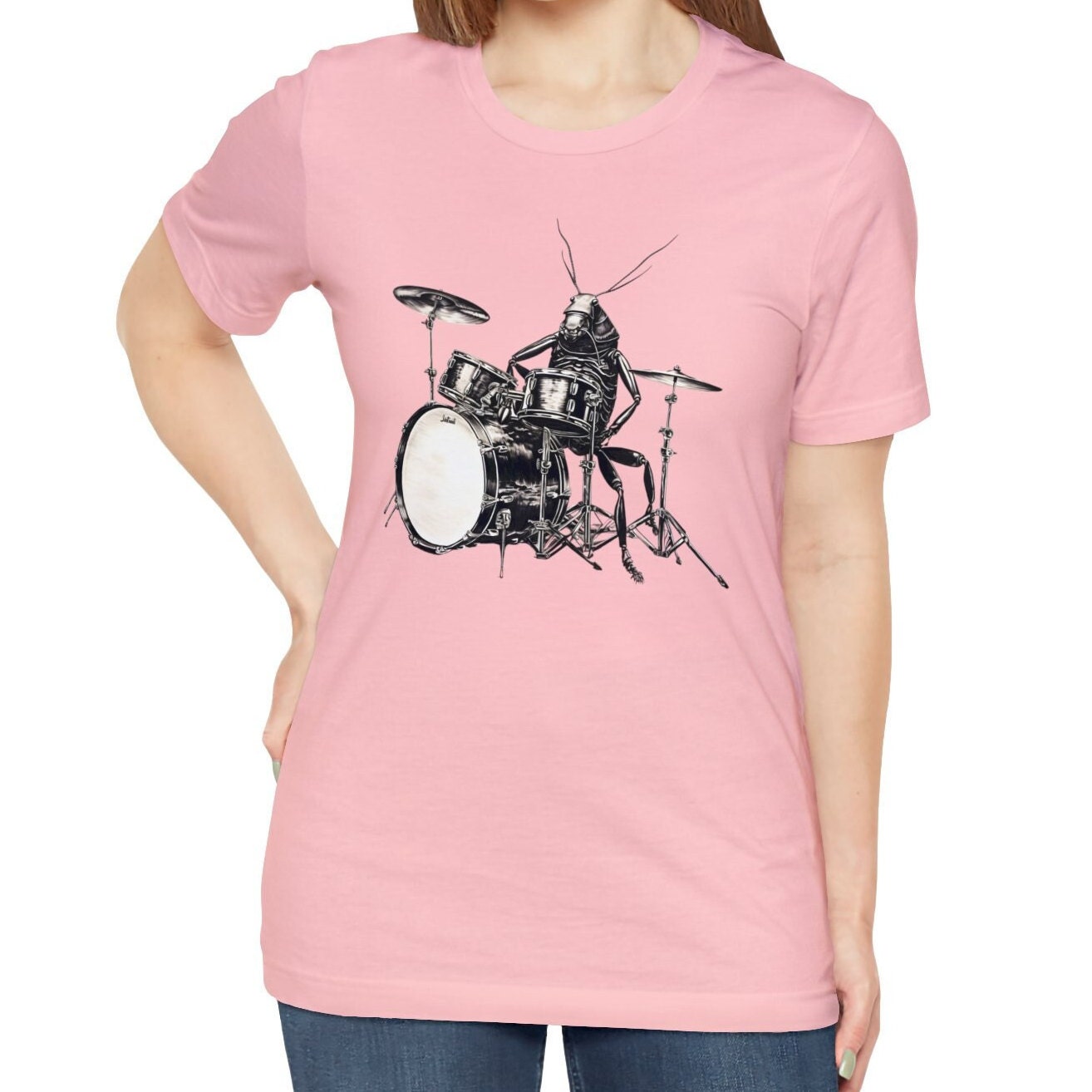 Cockroach Playing Drums Shirt for Drummer