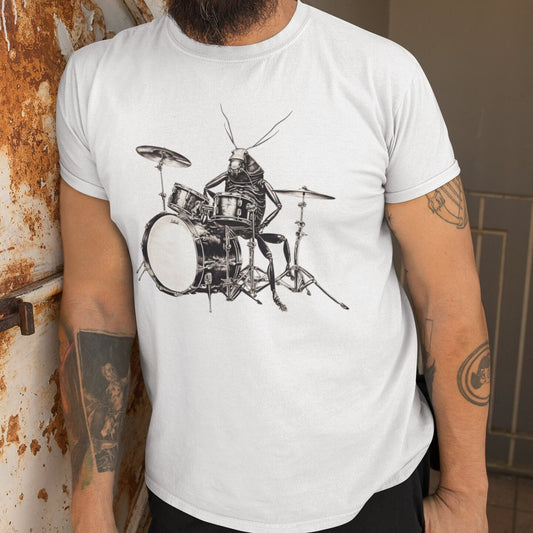 Cockroach Playing Drums Shirt for Drummer