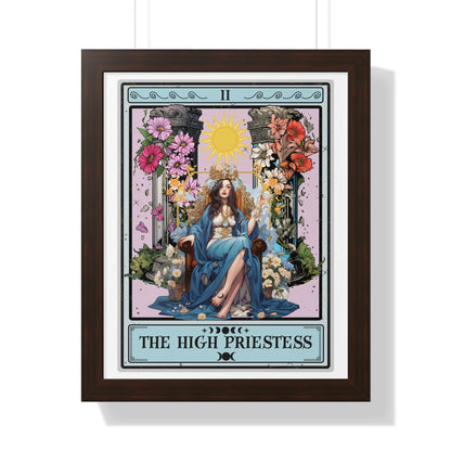 The High Priestess Tarot Card Framed Print Wall Art