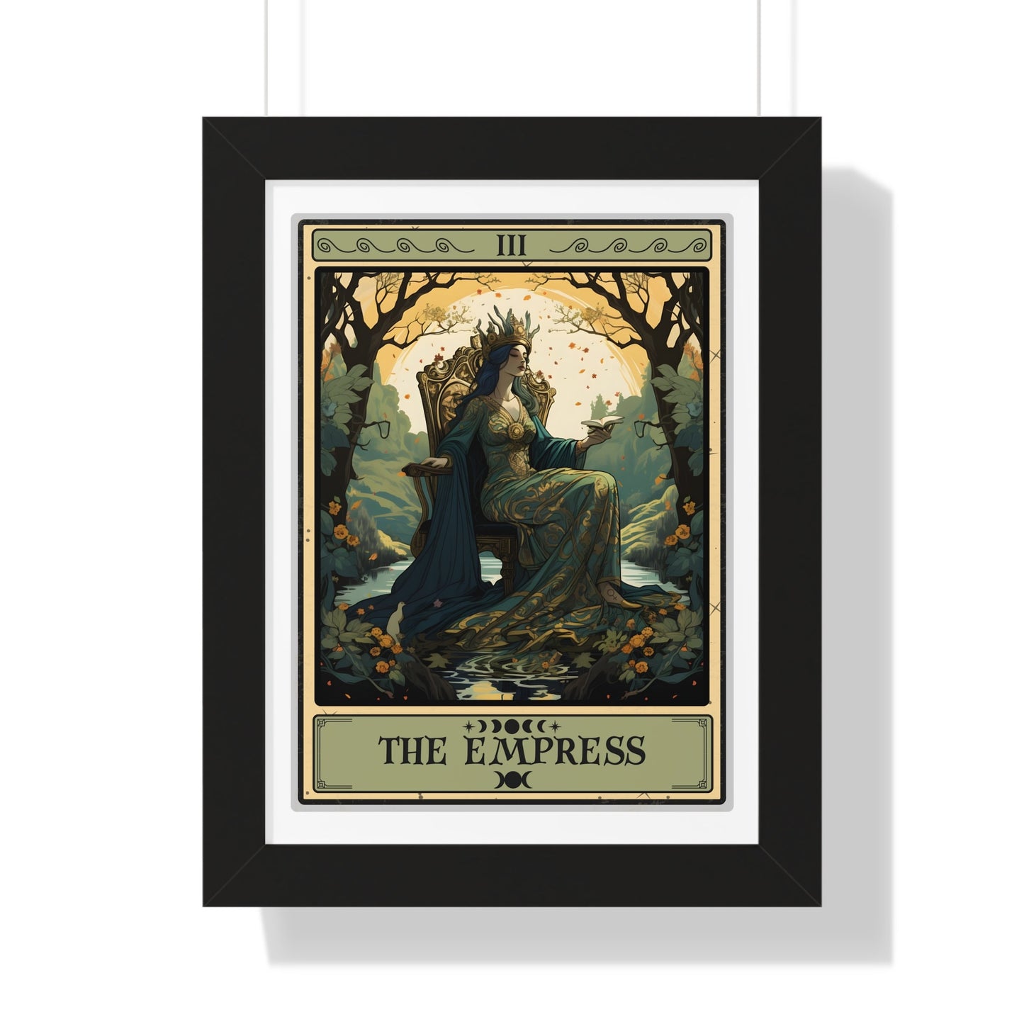 The Empress Tarot Card Framed Print Wall Art