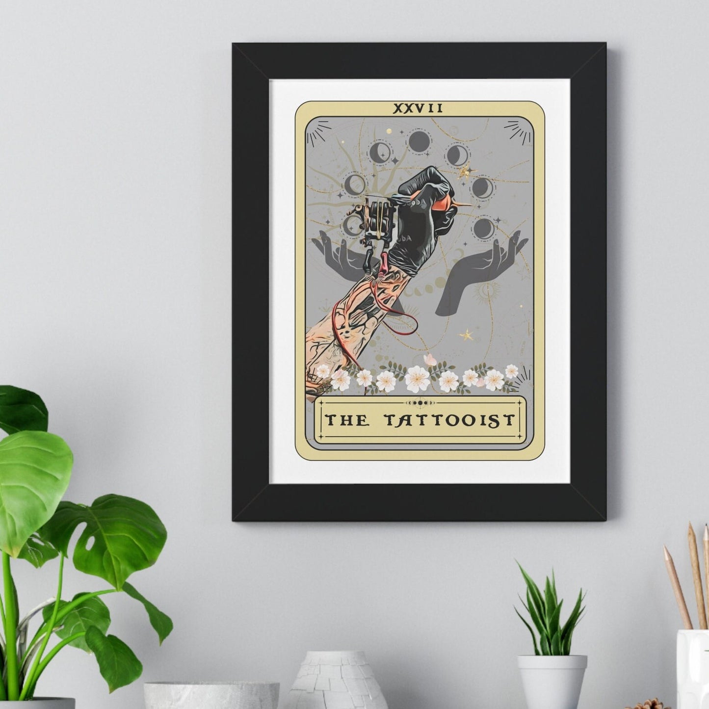 Tattoo Artist Tattoo Shop Decor The Tattooist Tarot Card Wall Art