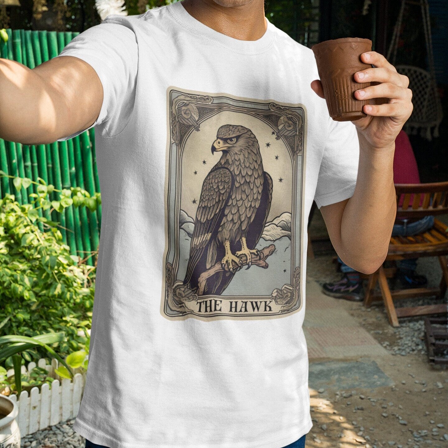 The Hawk Tarot Card Shirt, Birds of Prey