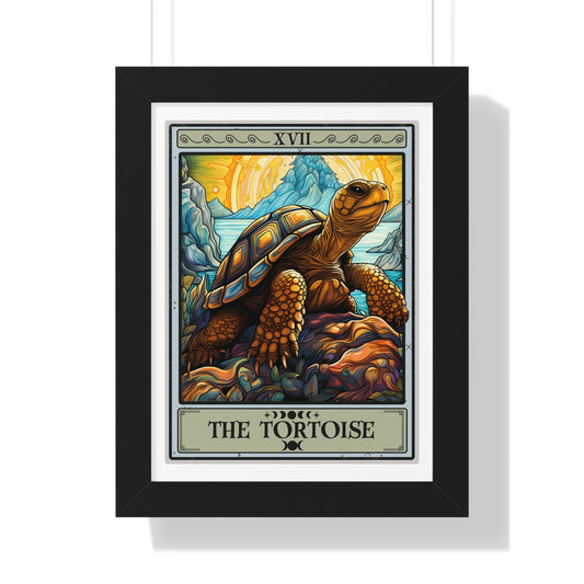 The Tortoise Tarot Card Framed Print Wall Art