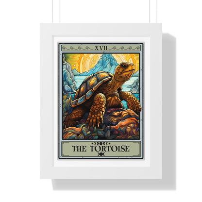 The Tortoise Tarot Card Framed Print Wall Art