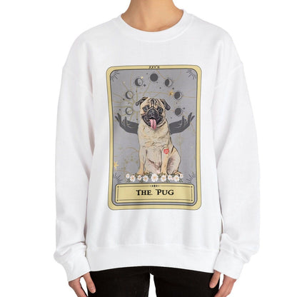 The Pug Tarot Card Sweatshirt, Dog Lover