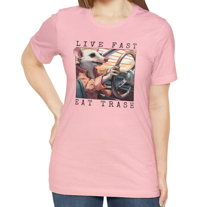 Possum Shirt, Live Fast Eat Trash