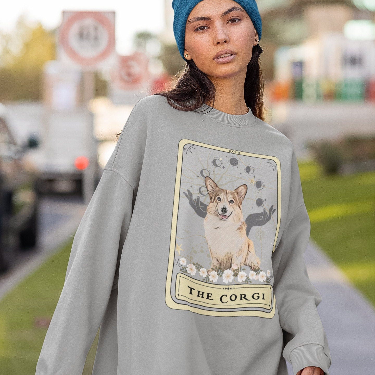 The Corgi Tarot Card Sweatshirt