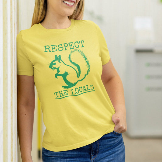 Respect The Locals Squirrel T-shirt