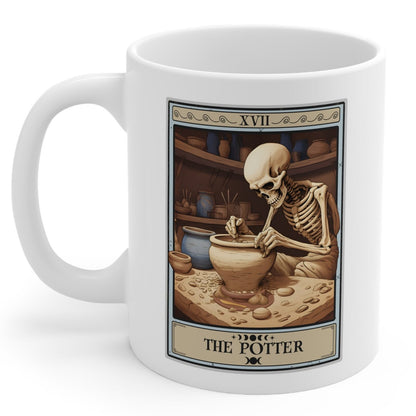 The Potter Tarot Card Mug, Pottery Lover