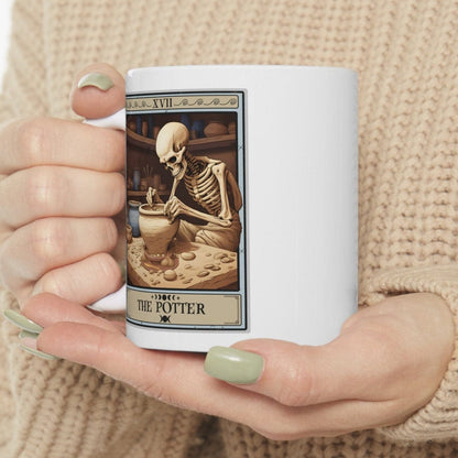 The Potter Tarot Card Mug, Pottery Lover